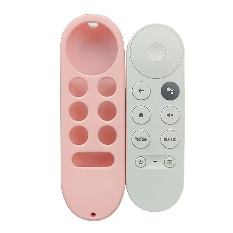 Non-slip Soft Silicone Case For Chromecasts Remote Control Protective Cover Shell For Google Tv Luminous Voice Remote Control