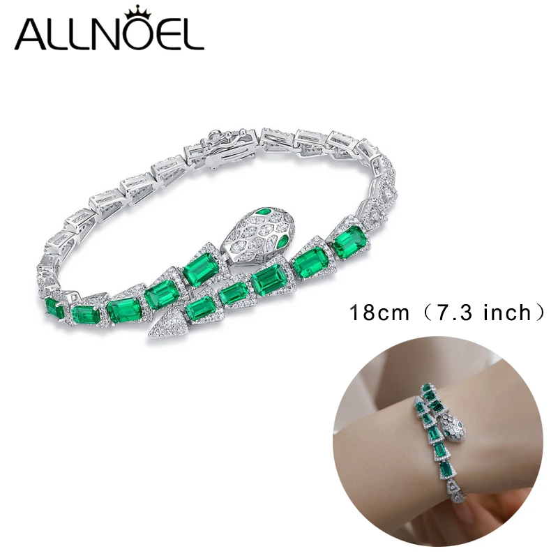 ALLNOEL 925 スターリングシルバーブレスレット動物ヒップホップファッション女性のブレスレット輝くキュービックジルコニアブレスレットジュエリーギフト