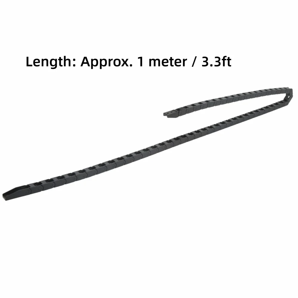 Picture 3: Durable 7X7mm Plastic Cable Chain 1 Meter Black Cable Wire Carrier Plastic Towline Machinery