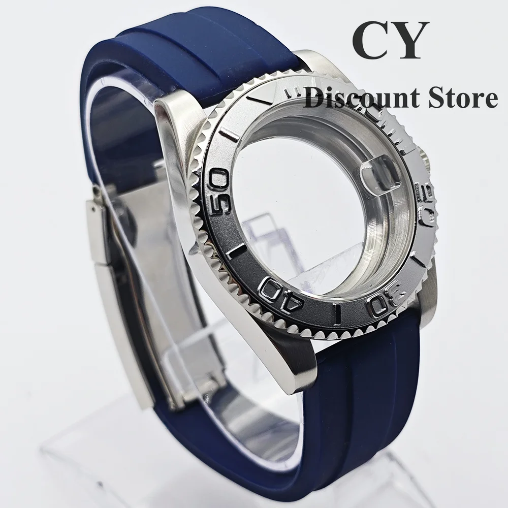 RICHUS NH35 Silver 40mm Watch Case with Sapphire Crystal Compatible with ETA2824 ST2130 Miyota82 Movement Watch Accessories