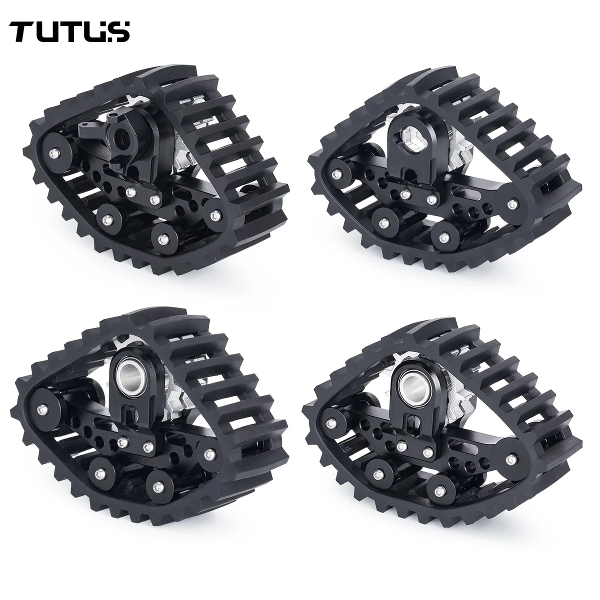 

4PCS Snow Sand Off-Road Tires Deep Track Pattern Wheels For 1/24 Scale RC Crawler SCX24 Upgrade Accessories
