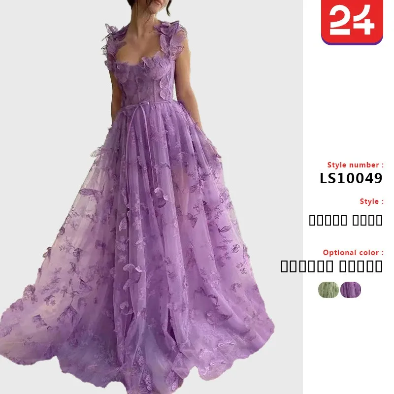 

Женское пляжное свадебное платье с прозрачными вставками и высоким разрезом для свадебных торжеств, полиэстер, миди-юбка со средней талией