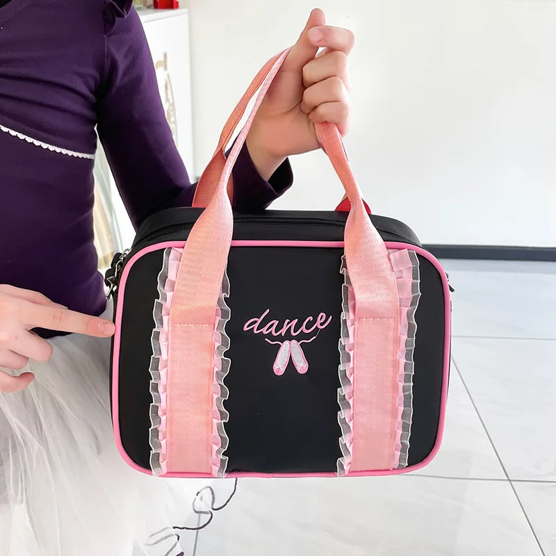 

Kawaii Kids Dance Bag for Ballet Girls Cute Crossbody Practice Backpack Korean Style Shoulder Bag for Ballet Shoes Leotard