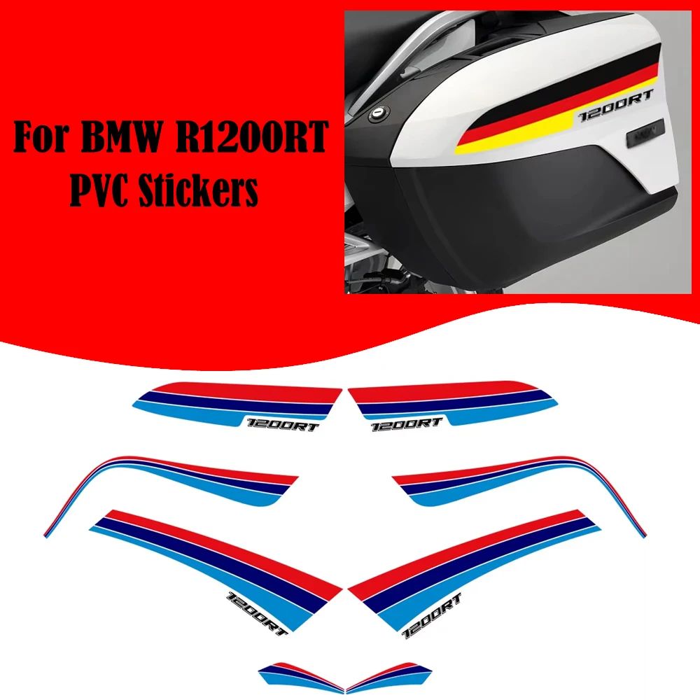 NEW For BMW R1200RT R1200 RT Tail Luggage Cases Trunk Boxs Tank Pad Protector Guard Knee Stickers Decal Kit Emblem Badge Logo