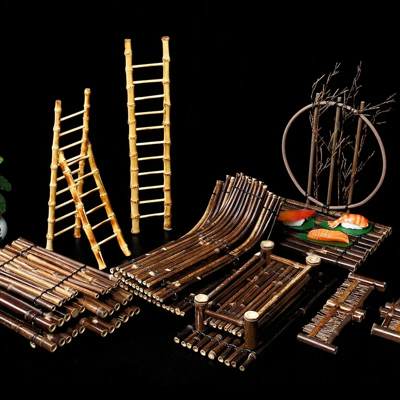 

Bamboo crafts bamboo raft sushi plate Japanese and Korean sushi restaurant sashimi shop dishes placement decorative bamboo raft