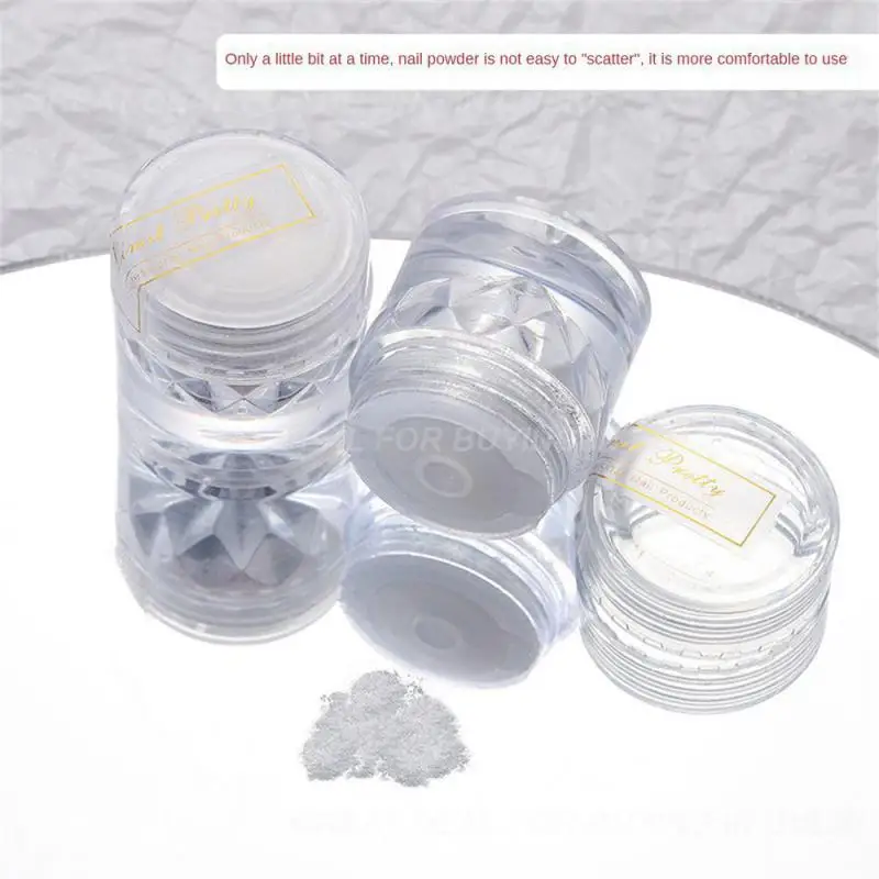 مسحوق أظافر ناعم غير طائر ، لمسة حريرية ، مسحوق لؤلؤ الشفق ، الصحة والجمال ، سهل التطبيق