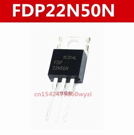 Original 5pcs/  FDP22N50N  TO-220 MOS 22A 500V