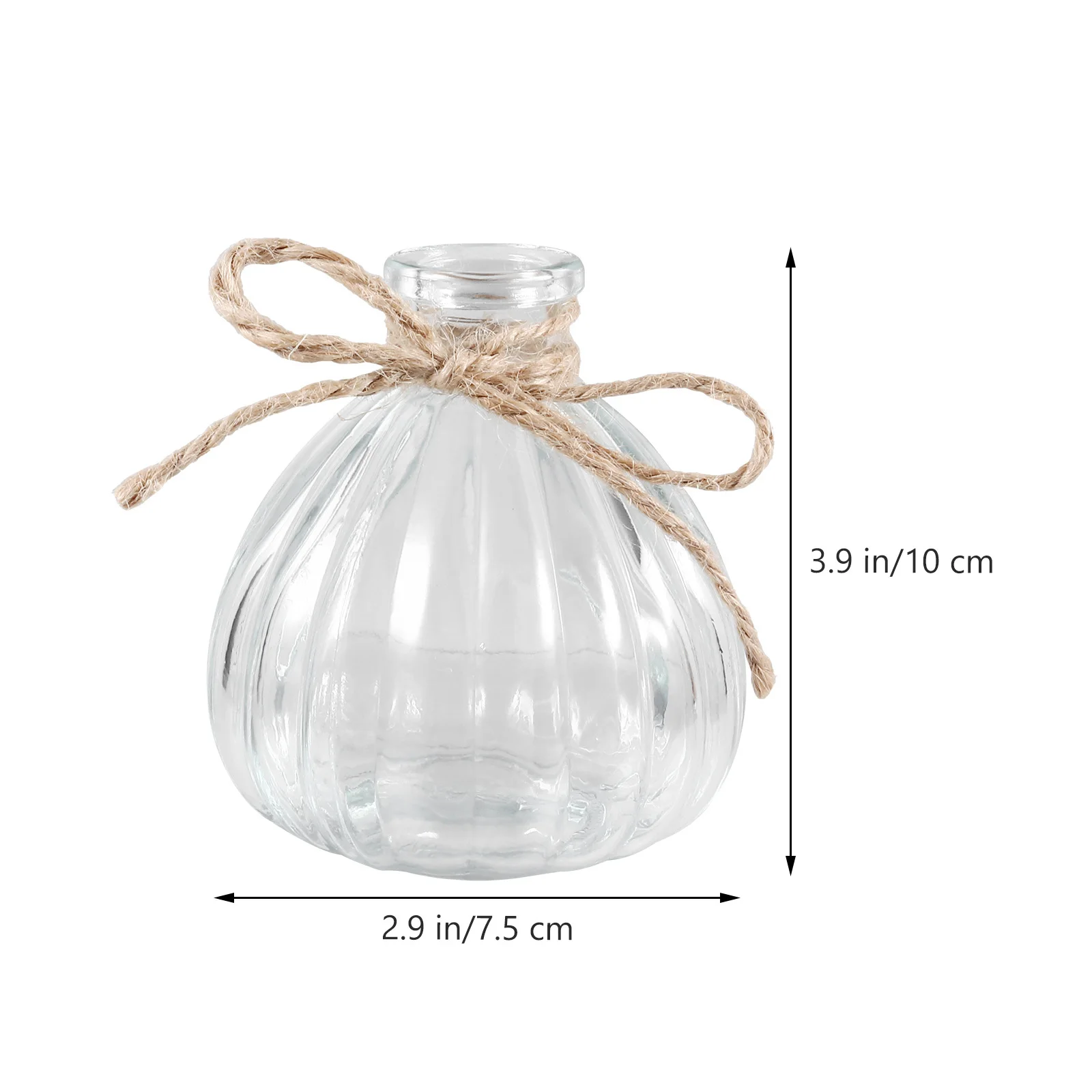 

5Pcs Transparent Glass Vase High Quality Clear Design for Dining Room Living Room Flower Arrangement Decor Glass Vase
