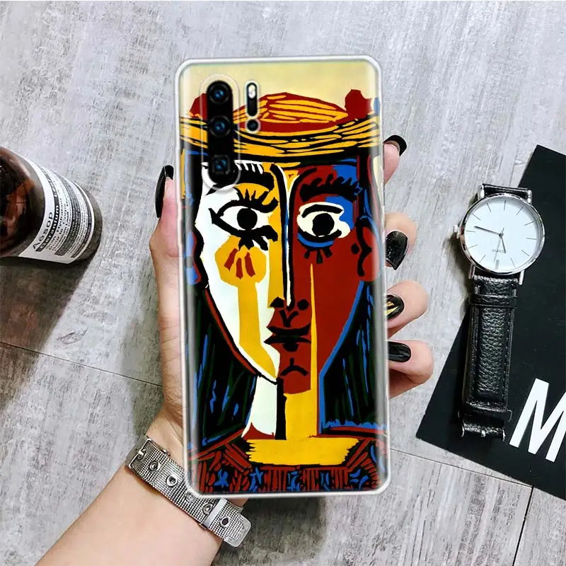 Picasso Abstract Art Painting Phone Case For Huawei Honor 10 9 20 9X 8A 8X 8S Lite Pro Y5 Y6 Y7 Y9S P Smart Z 2019 2021 10i 20i