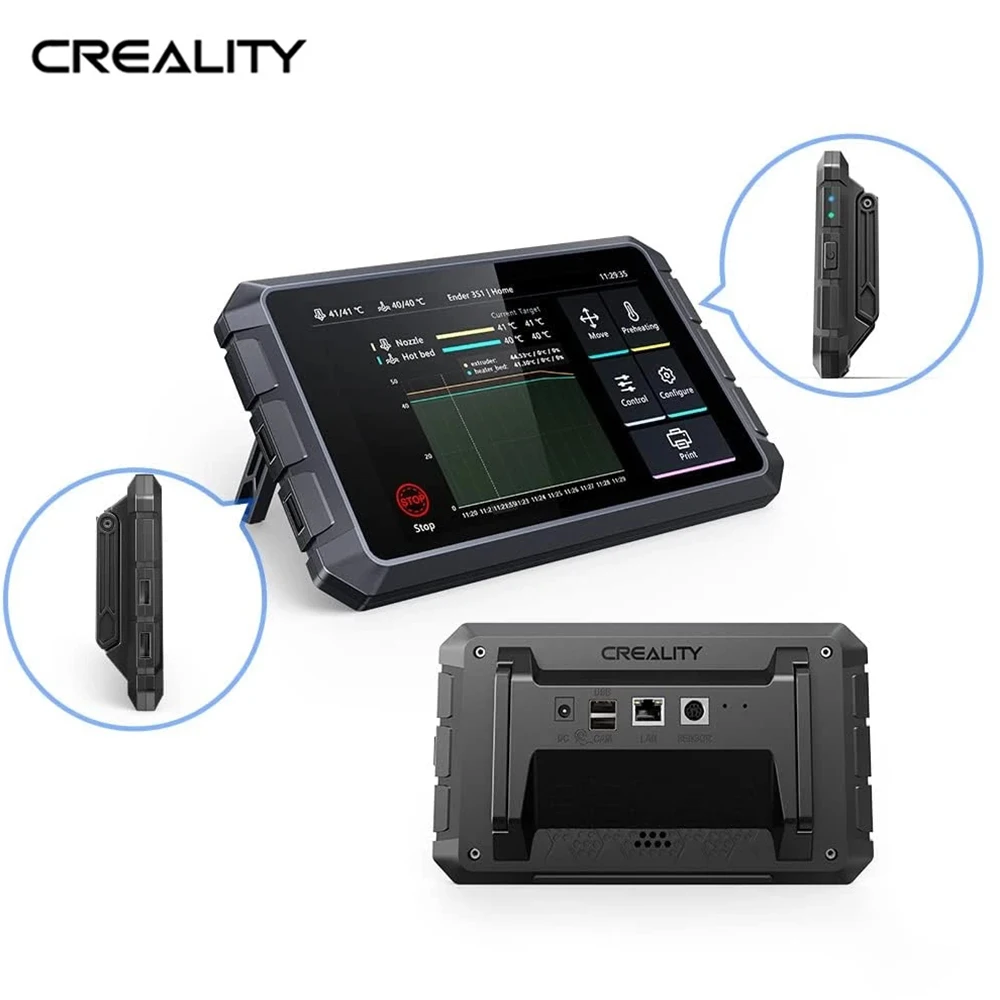 

Creality 3D Sonic Pad 7 Inch 64 Bit Higher Printing Speed 1025*600 Multi Touch Screen Smart Based Klipper For FDM 3D Printer