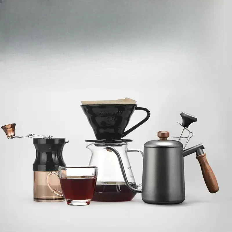 Pour‑Over Coffee Complete Utensil Set,Coffee Pot Grader Filter Cup Combo for Home