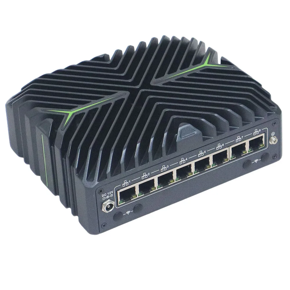 AI Gamer Mini PC Intel Ultra 5 125U HD DP Type-C 8x2.5G i226V LAN 1xRJ45 COM pfsense Security Firewall Soft Router Computer #6
