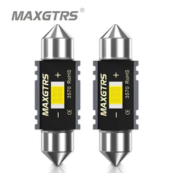 2x Festoon C5W C10W 3570 Chip Bulb Canbus 31mm/36mm/39mm/41mm/44mm Car LED Lamp Interior Dome Reading License Plate Lights 6000K