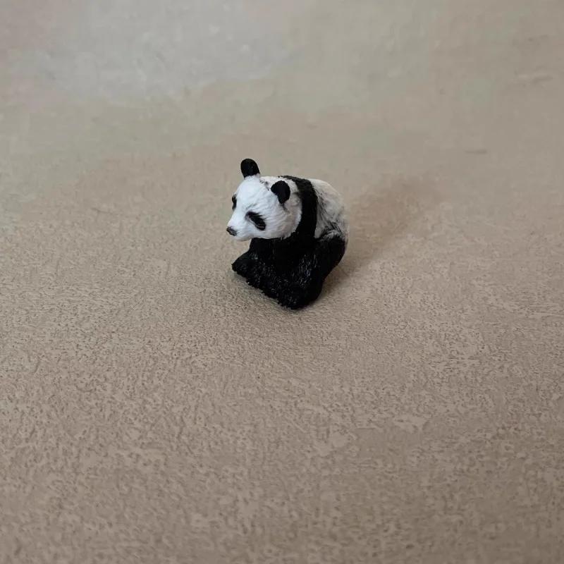 Emulação Panda Miniatura Animal, Mini Cena, Mesa De Areia, Modelo De Tiro, Decoração, Ornamentos, Adereços, Mini