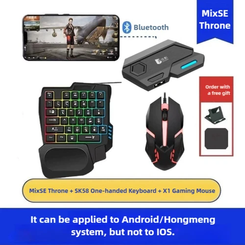 Imagen 1 del producto Controlador de juego inalámbrico Mix SE, convertidor adaptador de teclado y ratón para juegos móviles PUBG para juegos móviles IOS y Android