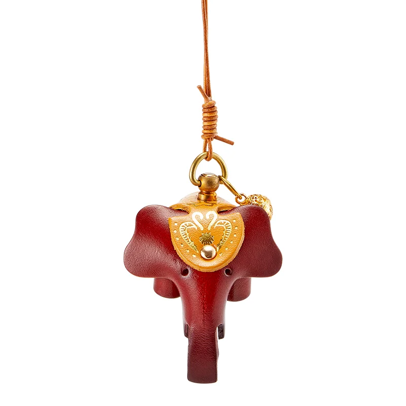 Elephant bag charm for women handbag retro art niche handmade exquisite high-end hanging rope bag accessories