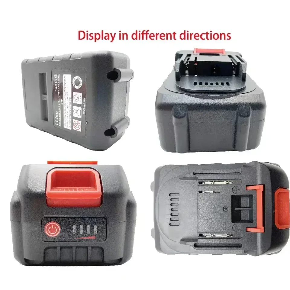 21V 12AH 9AH High-power Rechargeable Lithium-Ion Battery for Makita 18V 20V Cordless Dirll/Brushless Wrench/Screwdriver EU Plug