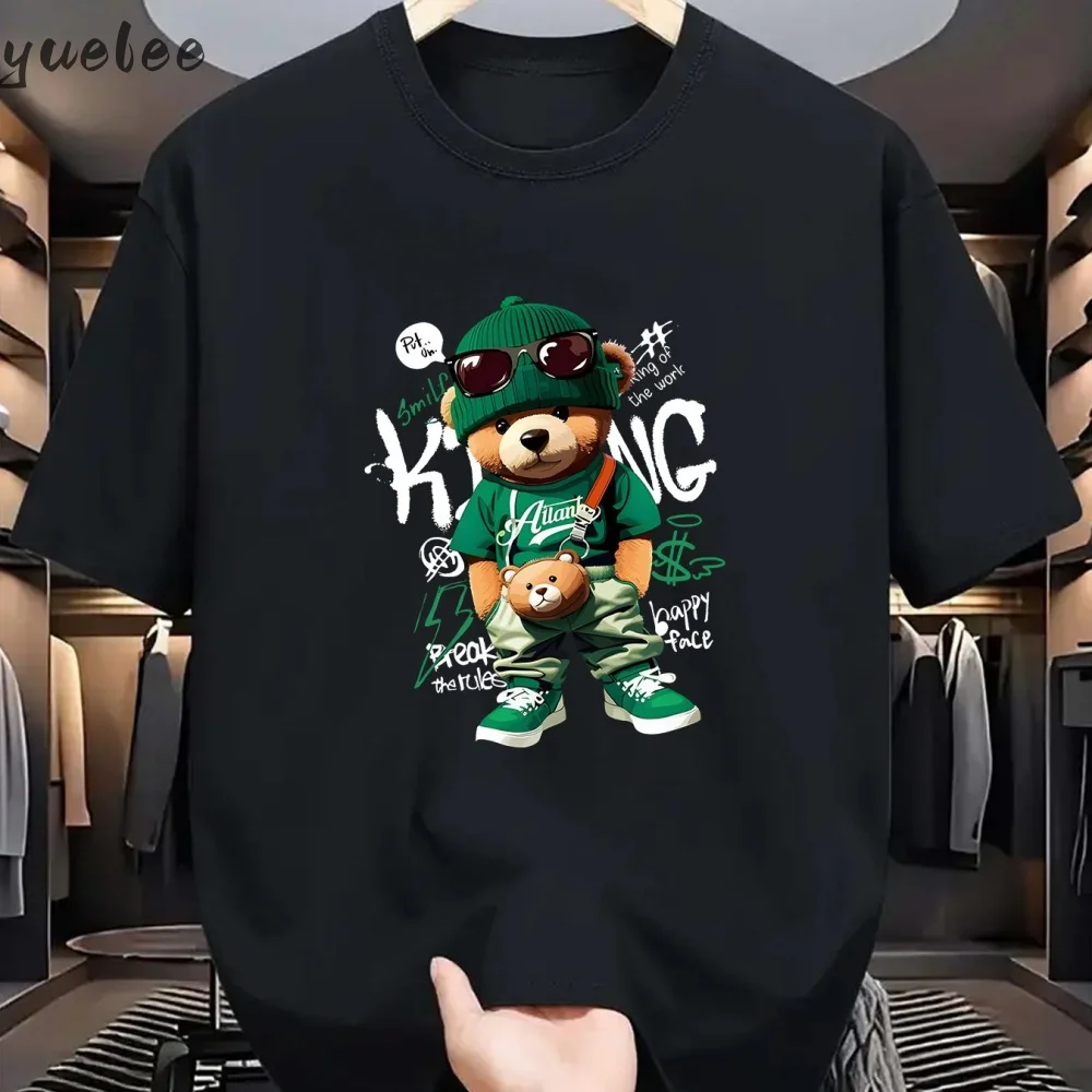 

Fashion Bear 3D Print Men's T-Shirt Breathable Short Sleeved T-Shirt for Men Versatile O-Neck Men's Tops Casual Men's Clothing
