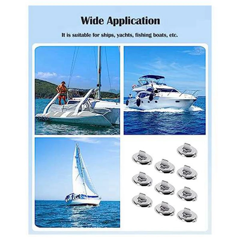 1/10/20Pcs Grade Twist Lock Fasteners Turn Button With Eyelet Stud Marine Grade Twist Lock Fasteners For RV Marine Boat