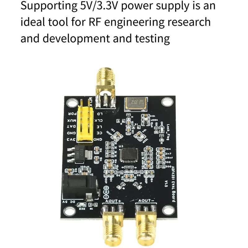[NEW!】 SMA Interface ADF4351 PLL Frequency Synthesizer 2PCS 35Mhz-4.4Ghz RF-Signal Generation Board