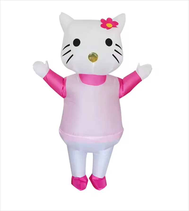 Nieuwe Pikachuer Opblaasbare Kleding Volwassen Kinderen School Prestaties Kleden Cartoon Dress Up Kinderen Halloween Pop Props Kostuum