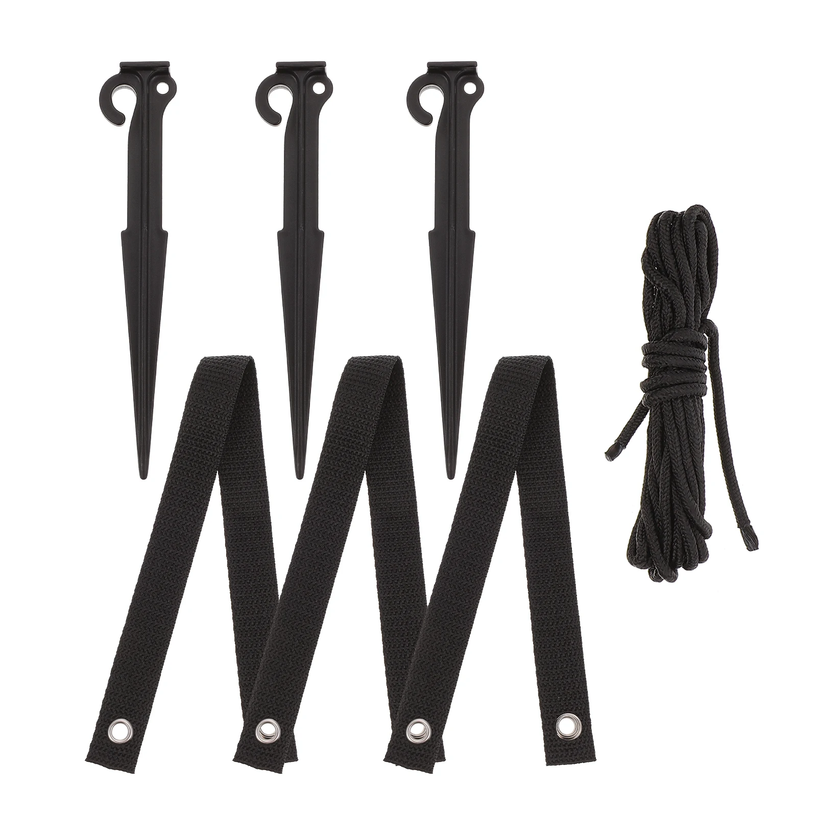 

Tree Stake Support Kit Durable Plastic Nylon Gardening Tools Black Fixing Anchors Plant Stakes Tree Staking Garden Decor Poles