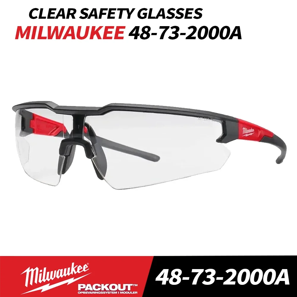 

MILWAUKEE 48-73-2000A Clear Safety Glasses Power Tool Accessories Milwaukee Tool 48-73-2000