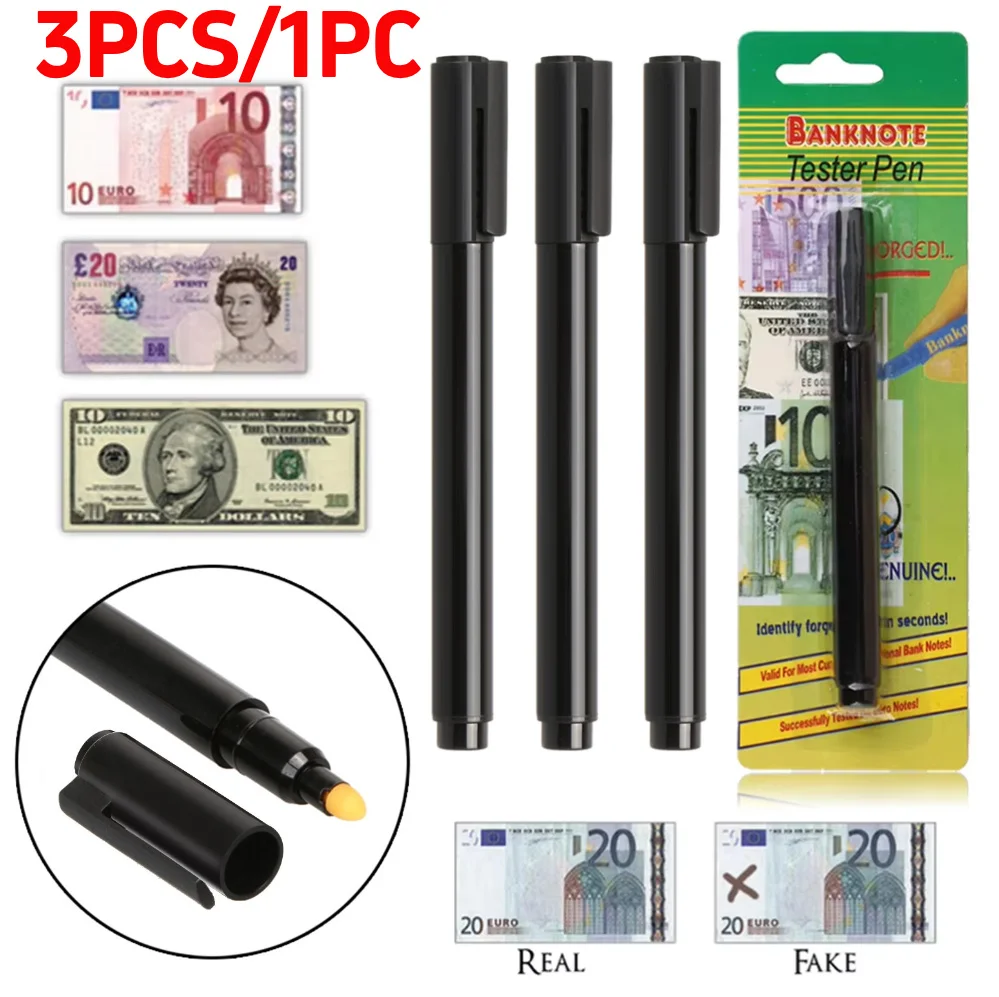 Geld detektor Stift gefälschte Stifte Marker gefälschte Banknote Tester Zähler Währung Bargeld Tester Dollar Euro Geld Test Detektor Stift