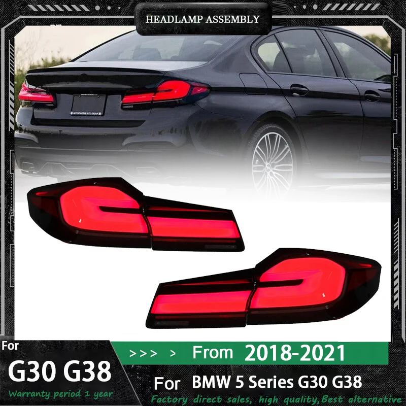 السيارات مصباح ليد خلفي لسيارات BMW F90 M5 & 5 سلسلة G30 G38 2018 2019 2020 المصابيح الخلفية LED LCI الضوء الخلفي اكسسوارات السيارات