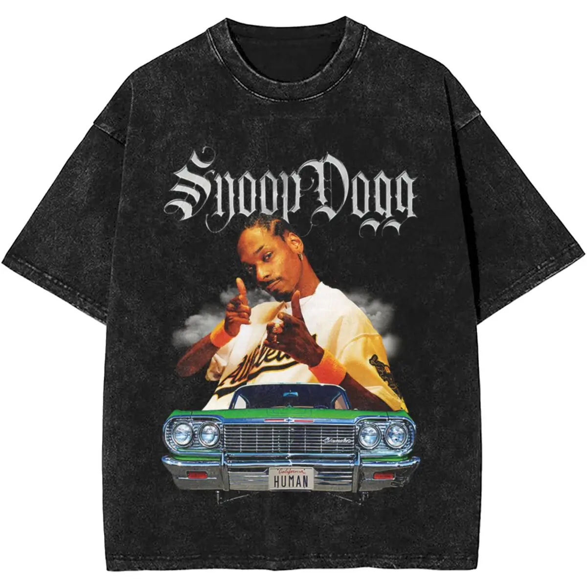 

Snoop Dogg Outfit Washed T Shirt Streetwear Hip Hop Fashion T-Shirt Tee Shirt for Men Women Short Sleeve Oversize Summer