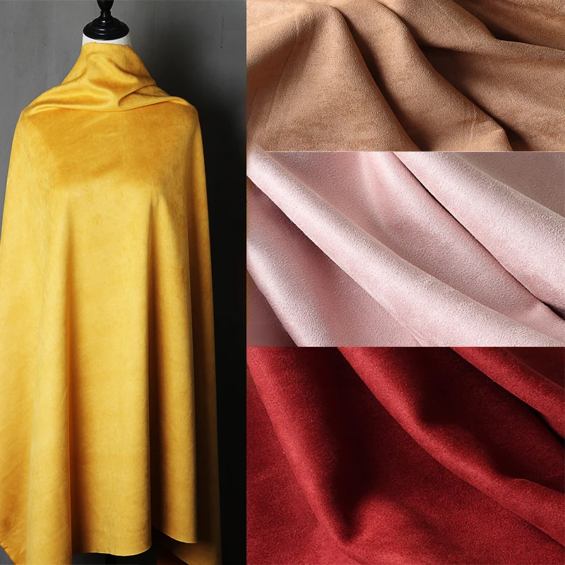 150cm*50cm Thick Suedette Air Layer Fabric Stretch Faux Suede Fleece Chicken Fabric For Diy Clothe Car Coat Sofa Bag Material