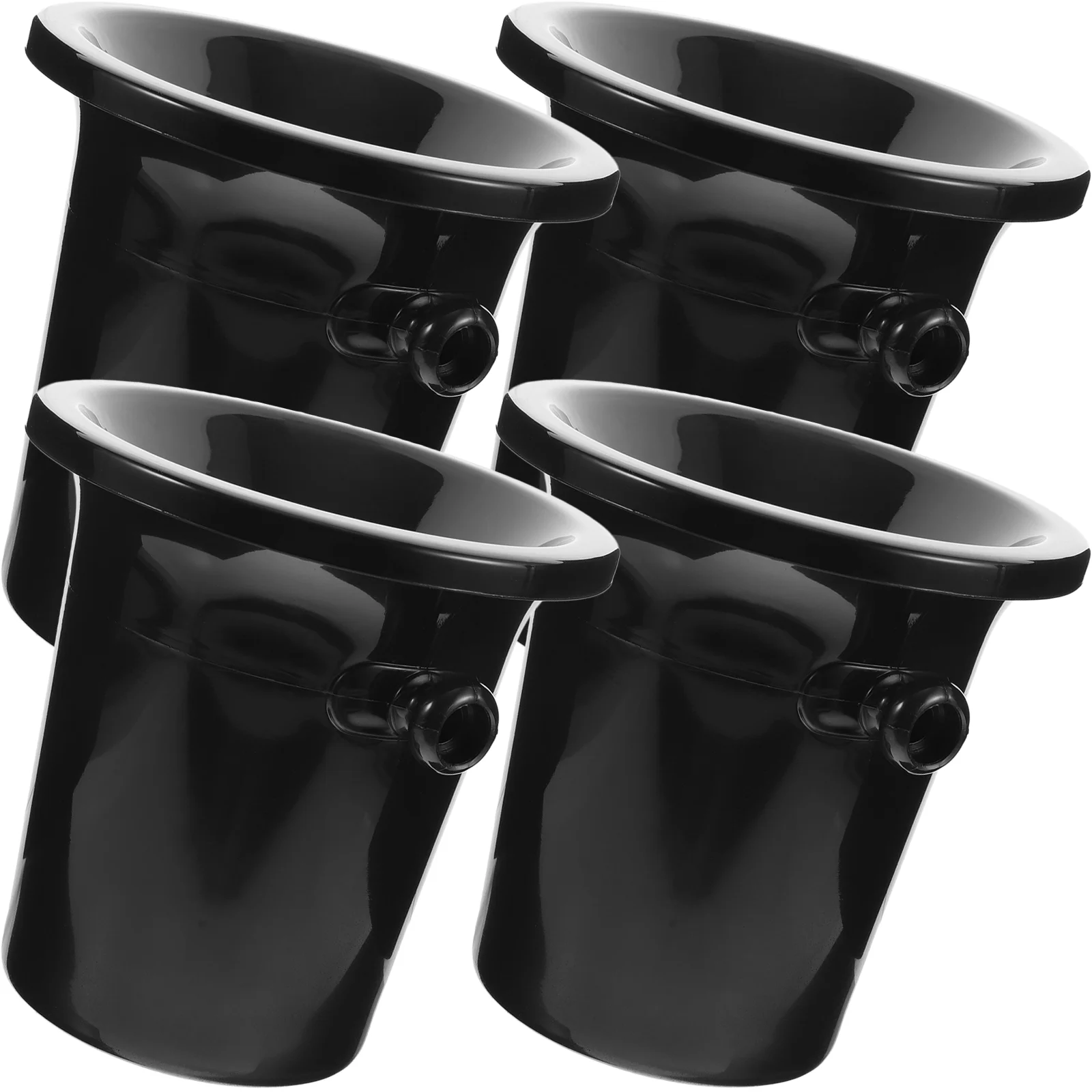 

4 Pcs Spit Barrel Western Dump Buckets Drinks Beer Ice Tasting Spittoons Plastic Dual Ears Pitting