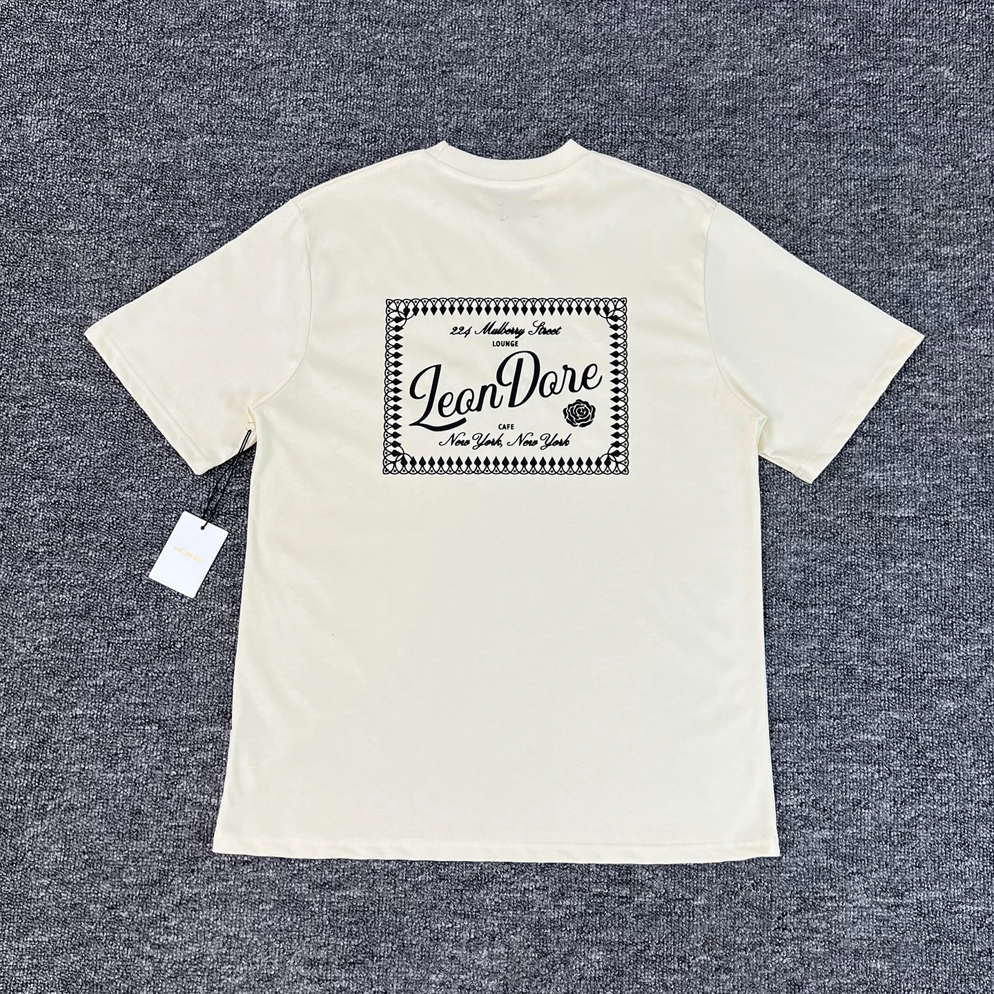 

American High Street Unisex Oversize Cotton T-Shirt Short Sleeve Letter Print Loose Fit Breathable Casual Streetwear