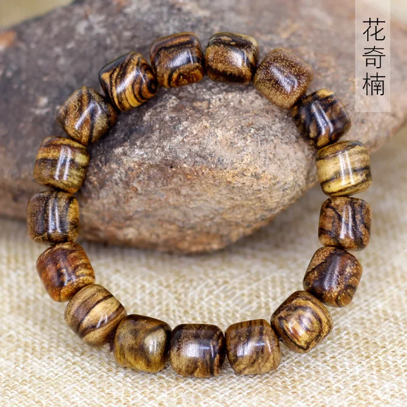 

Indonesia flower qinan chanting beads hand string Buddhist bracelet fragrance tribute wood men and women accessories jewelry