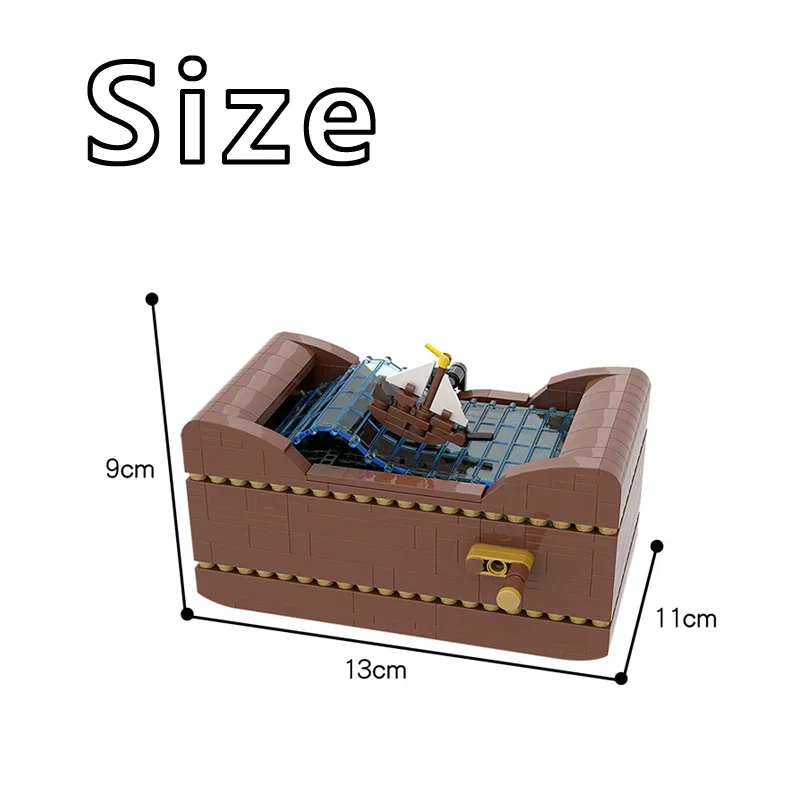 Schiff auf See Boote Bausteine Kit MOC-59860 High-Tech Automaton Boote Ziegel Modell DIY Kinder Puzzle Montieren Spielzeug geschenk 513PCS