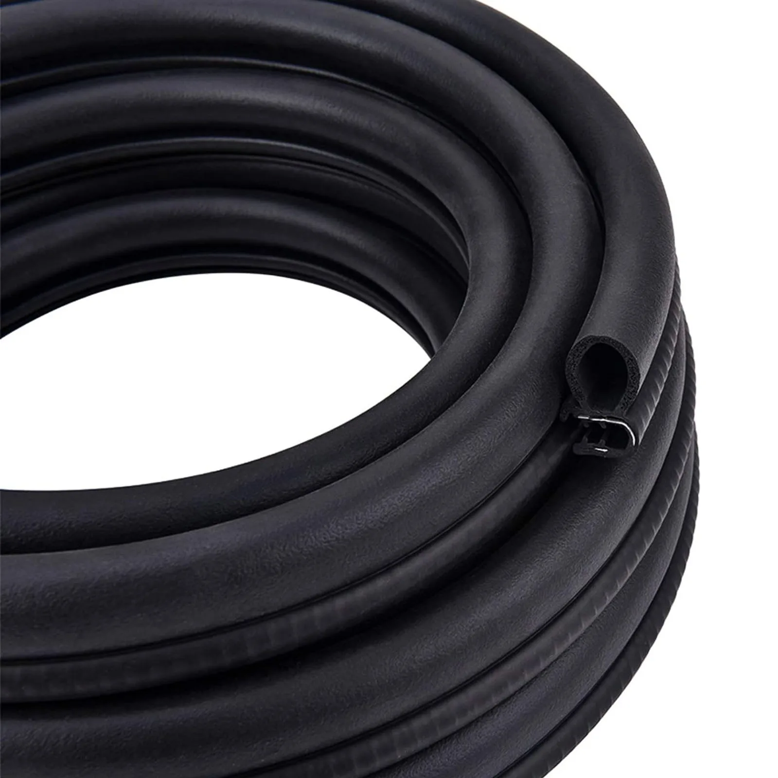 6M Car Door Rubber Seal Strip Universal Anti-Scratch Sealing Strips with Side PVC Bulb for Car Door Boat Home Sealants