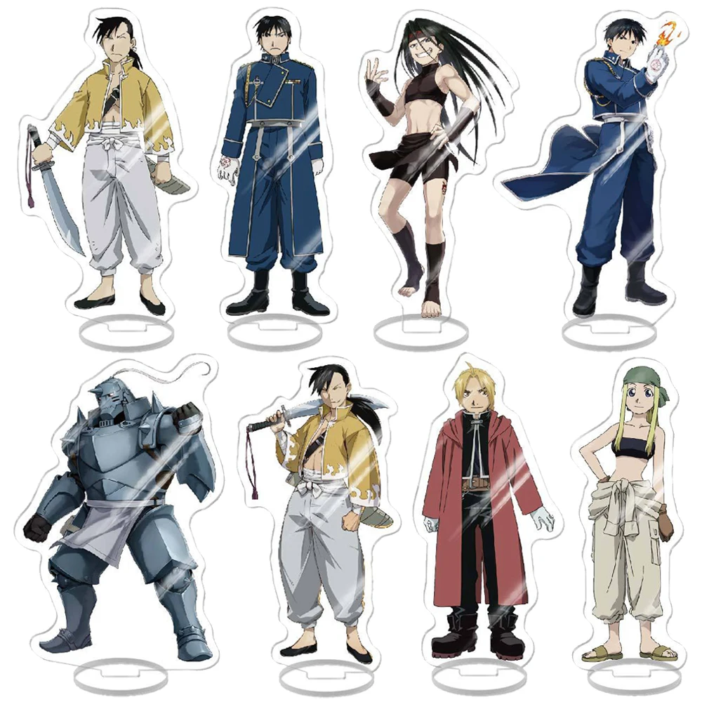 

Anime Alchemist Acrylic Stand Model Figures Alphonse Edward Elric Winry Rockbell Roy Mustang Cosplay Standing Sign Ornament Gift