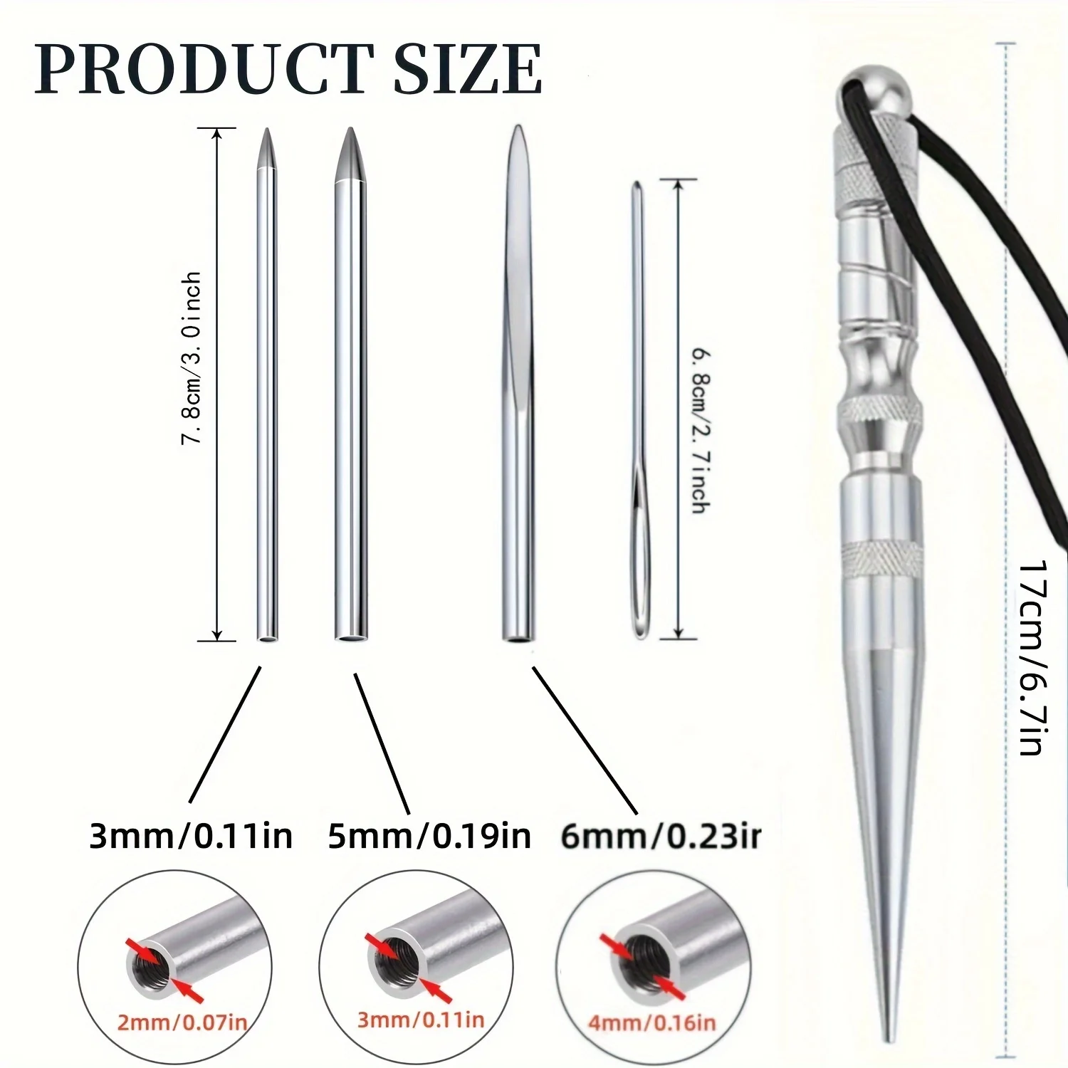Paracord Bracelet Jig-Braiding Frame With 10pcs Marlin Needles Set, Handmade Braider Outdoor Bracelet Weaving Accessories Kits