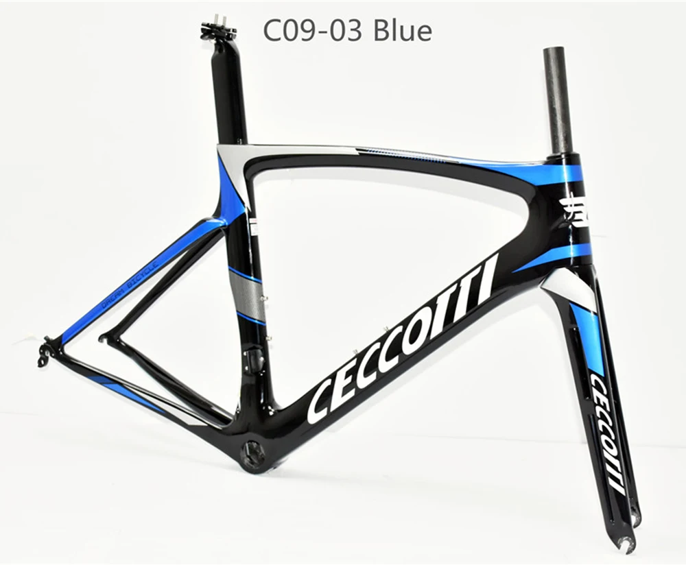 Ceccotti-Full Carbon Road Bicycle Frameset suit 700C wheels and 28mm tires BSA 68mm thread Fit Di2 and Mechanical Framework