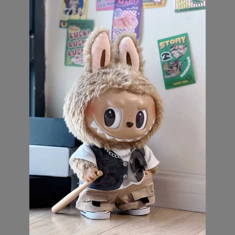 

Одежда для куклы Zimomo 38 см 58 см, аксессуары для корейки Kpop Exo Labubu Idol, юбка с кроличьими ушками, пудра, одежда, подарок