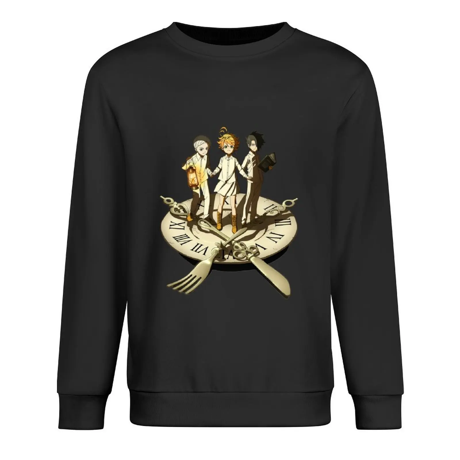 

Emma, Ray _amp_ Norman Trio - The Promised Neverland Pullover clothes for men tracksuits hooded sweatshirt for men