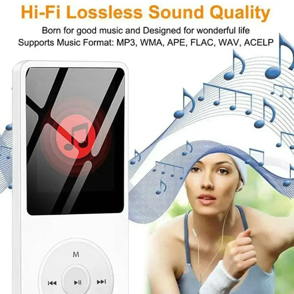 

Bluetooth Portable MP3/MP4 Student Walkman E-book Player Recorder Playback MP4 Playback Audio MP4/MP3 Player Audio Music Fo V3R8