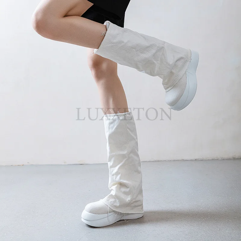 Fashion Hidden Heel Woman Long Over-the-knee Boot Warm Plush Women\'s Winter Thigh High Boots for Women Platform Shoes
