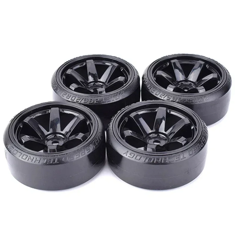 

4PCS 1/10 RC Drift On-road Wheel Hard Pattern Tyre for 1:10 Tras D4 HSP HPI Sakura TT01 Tamiya Drifting RC Car Accessories