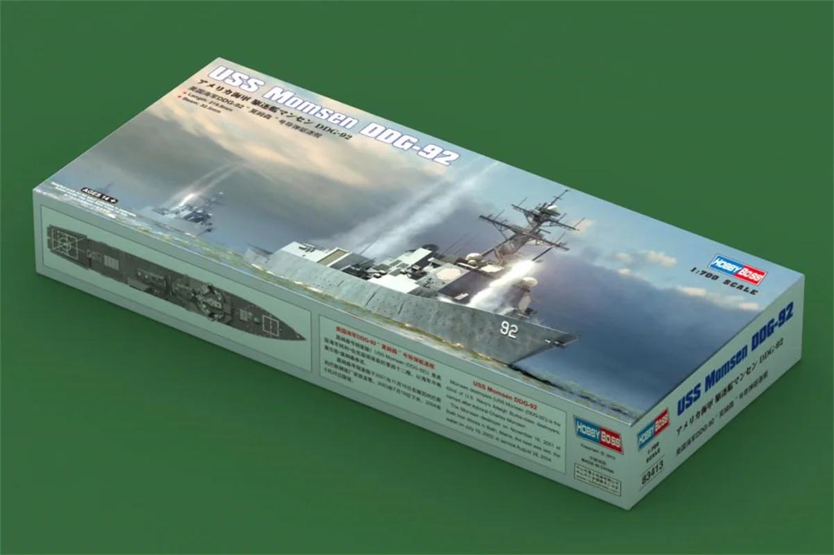 

HobbyBoss 1/700 Scale USS Momsen DDG-92 Military Plastic Assembly Model #83413