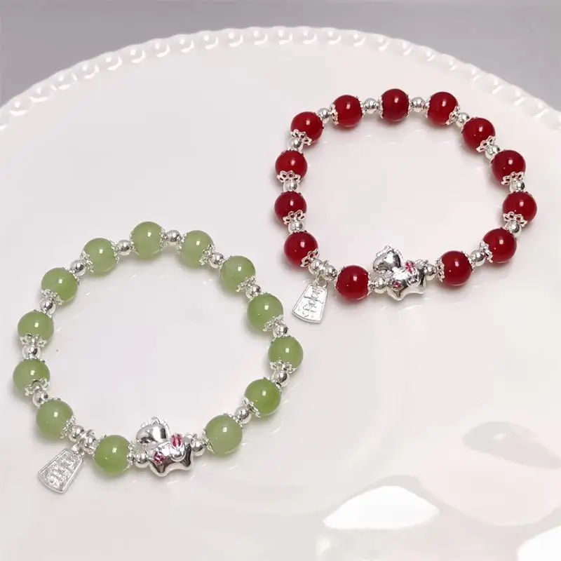 النمط الصيني زودياك الحصان سوار للنساء الرجال الحياة سنة تميمة محظوظ الخرز نعمة سوار الصداقة زوجين مجوهرات هدية