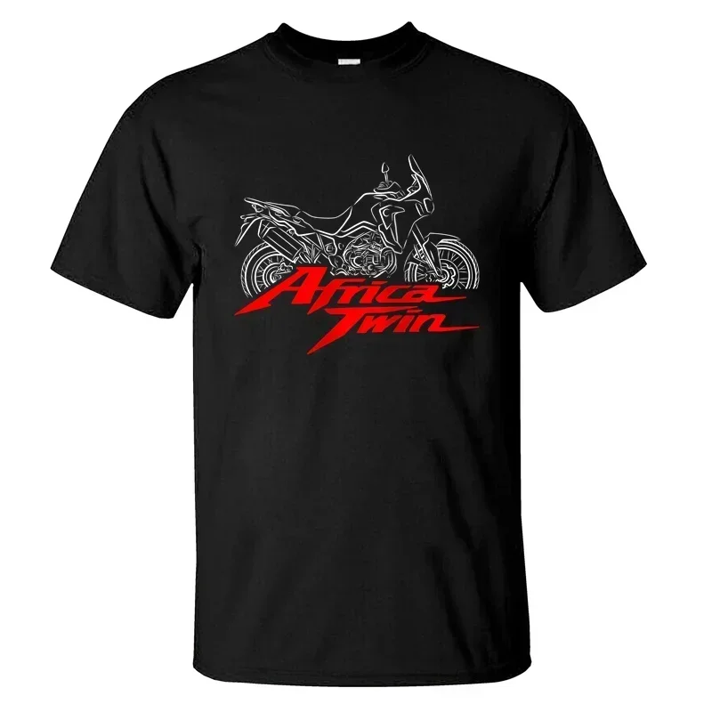 

2024 Men T Shirt Casual Hondas CRF1000L T-shirt 2016-2019 Graphic Summer Short Sleeves 100% Cotton S-3XL Cool Tee