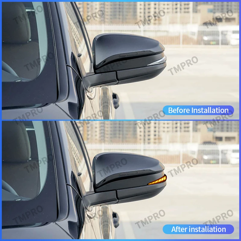 Side Rear Mirror Light For Toyota Noah R80 RAV4 XA40 Highlander XU50 2010-2019Car Dynamic Turn Signal Lamp Indicator Blinker