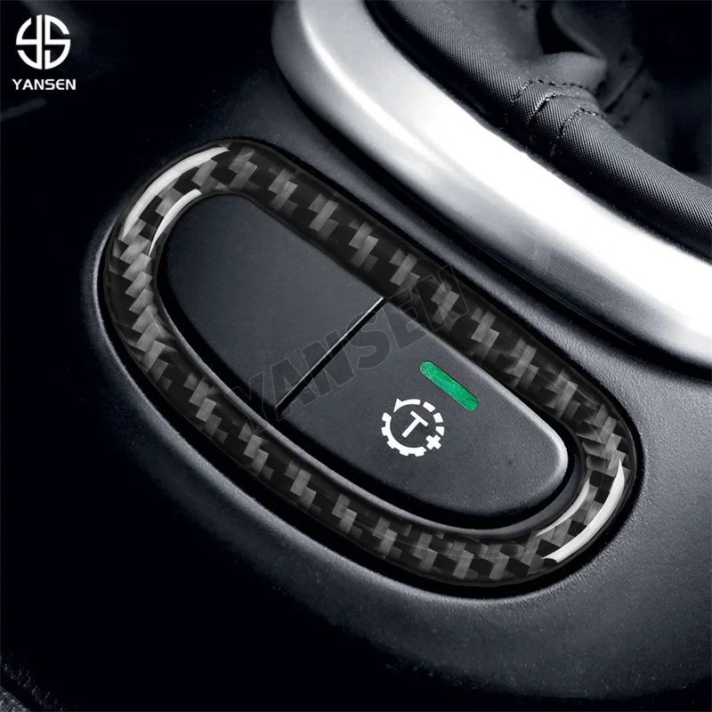 Car Center Console Switch Decorative Carbon Fiber Sticker For Fiat 500L 2014 2015 2016 2017 Interior Accessories - Image 4