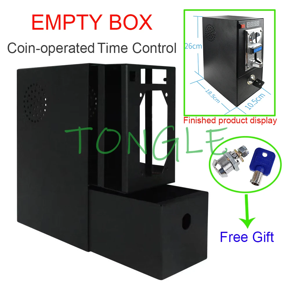 New Timer Control Coin Acceptor Selector Metal Cash Empty Box for Washing Machine Massage Chair Watch TV Beach Shower